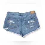 American Eagle  Cut Off Tom Girl Shortie Jean Shorts Womens Size 8 Blue Denim Photo 1