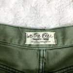 Free People  Olive Green Loving Good Vibrations Cut Off Boho Denim Shorts 29 Photo 3