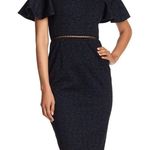 Rebecca Taylor Off Shoulder Rose Print Jacquard Dress Photo 3