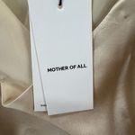 Revolve Mother Of All Mini Skirt Womens XL Beige Berri Luxe Silk Slit Edgy Mod Photo 11