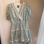 Taylor Light Green Floral Mini Dress Size 8 Photo 3