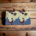 Rachel Pally Reversible Clutch Floral Zip Bag Leather Canvas New Inside Pocket Photo 2
