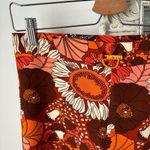 ZARA  Floral Print Pull On Slim Flare Pants Photo 2