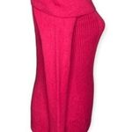 White House | Black Market Cold Shoulder Ribbed Sweater Magenta Pink Size MP Photo 2