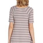 Billabong Hide Away Stone Gray Black Stripe Dress $49.95 EUC XS Style# JD01SBHI Photo 2