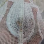 En Crême EN CREME Beige Sunflower Lace Sheer Mesh Festival Kaftan Coverup Size XS Photo 8