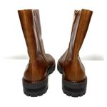 Vince Camuto NWOB  Telvanni Round Toe Leather Warm Caramel Booties Boots Sz 6.5 Photo 3
