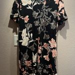 Nicole Miller Women’s Linen Blend Hawaiian Floral Shift Dress Size Large Photo 1