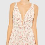 Mac Duggal   White Multicolor Floral Print Sleeveless Ruffled High-Low Gown Photo 3