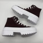 Converse Women's Chuck Taylor All Star Lugged Heel Platform Shoes Burgundy 6.5 Photo 3