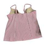 Cacique Red and White Striped Women's tankini bathing suit top 44d Photo 3