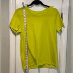 J.Crew NWOT Essentials Size S Neon Yellow Green Cotton Crew Neck Tee Shirt Photo 5