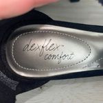 dexflex comfort Womens Pump Heels Sandals Criss Cross Strap 170295 Black Size 7M Photo 4