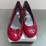 Alfani  Cherry Red Patent Ballet Flats Size 8 Photo 1