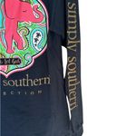 Simply Southern Navy Elephant Let Go Let God Long Sleeve Shirt Photo 2