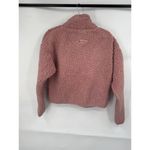 Champion Sherpa Cropped Pullover Women XS Pink Athleisure Preppy Loungewear Photo 1