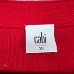 CAbi Picnic Cardigan Sweater Mixed Red Pink Black Blue Stripes Size XS Photo 4