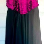 New Leaf Black & Hot Pink sequins sleeveless midi maxi formal dress Photo 1