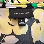 Who What Wear  Green and Yellow Floral Blouse Photo 2