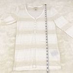 Denim & Supply Ralph Lauren DENIM & SUPPLY Ivory Lace Henley Top Shirt V-Neck Sheer 3/4 Sleeve Sz Small New Photo 11