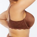 Savage X Fenty Floral Lace Push Up Balconette Bra: Chocolate Brown Sugar Photo 2