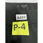 Vera Wang Womans Simply Pullon Pants Skinny Midrise Medium Black Elastic Waist Photo 2