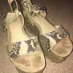 Ash Snakeskin Platform Wedge Photo 1