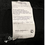 Dolce & Gabbana  BLACK TULIP JACQUARD SLIM STRETCH PANTS (IT/40) Photo 6