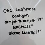 C.C Black and Cream Cardigan with Bold Stripes Size XS Photo 7