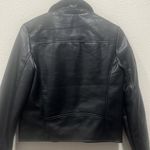 Guess Women's Venom Cropped Moto Long-Sleeve Zipper Jacket Pleather Photo 4