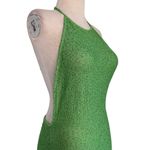 Lovers + Friends  Cerys Sequin Mini Dress in Green Small New Womens Halter Photo 7