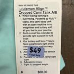 Lululemon Align Tank Photo 2