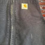 Carhartt Vintage Embroidered Duck Lined Navy Blue Jacket Photo 5