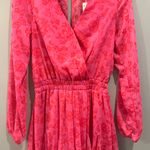 Francesca's Francesca’s Mi Ami Pink Floral Romper Photo 1