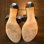 Cole Haan Brown Leather Kitten Heel Sandals with Metallic Embellishments Size 9 Photo 3