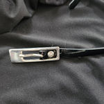 Ashley Stewart  Black Blouse with Tie Sleeves and Pleated Shoulders Size 18/20 Photo 6