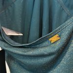 Jones New York  Teal Shimmer One Piece Halter SwimsuitSize‎ Large Photo 4