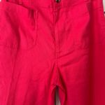 Anthropologie Maeve The Colette Wide-Leg Cropped Linen Pants, Size 28 Photo 5