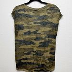 Lucky Brand  Camouflage Burnout Lightweight Tie Front Womens Top Size Medium Photo 4