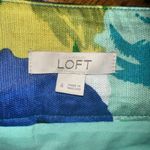 Loft floral linen blend elevated basics business casual skirt Photo 1