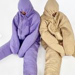 Teddy Fresh  Purple Cozy Quilted Teddy Bear Embroidered Sweatpants Photo 1