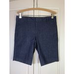 Banana Republic  Tailored Fit‎ Chambray Shorts Womens 4 Dark Wash 9.5" Preppy Photo 1