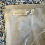 Altar'd State Altar’d State Floral Blue Strapless Dress Notch Slit Mini NWOT Photo 7