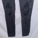 Levi's  721 Black Wash Denim High Rise Distressed Skinny Jeans size 25 Photo 3
