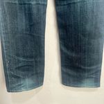 MEK Denim Mazatlan Boot Cut Buckle Flap Pocket Denim Jeans 27x34 Distressed Blue Size 27 Photo 6