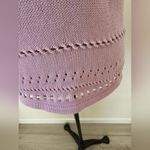 Jeanne pierre  Lavender Purple Knit Sleeveless Top Sweater Vest sz S Photo 3