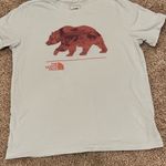 The North Face  Gray T-Shirt with Red Bear Design women large Photo 0