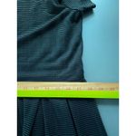 Opening Ceremony  Sheer Black Stripe Short Sleeve Pleated Dress Size Small Photo 7