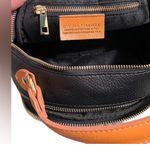 Divina Firenze black Pebbled Leather Convertible Top Handle Backpack Crossbody Photo 8