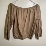 NA NIN Blouse 3/4 Sleeve Off Shoulder Beige 1 Tan Size undefined Photo 4